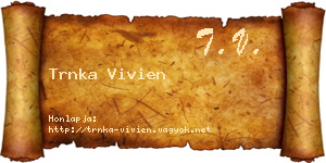 Trnka Vivien névjegykártya